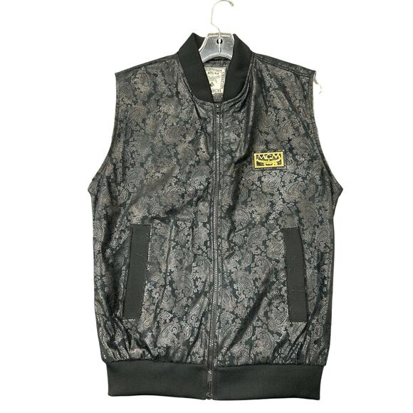 Dapper Dan VTG Authentic 90s Paisley Gloss Print Vest SIZE M - Picture 1 of 6